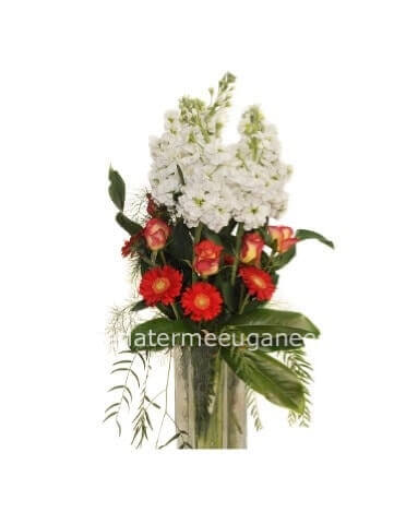Mazzo di fiori assortiti a stelo lungo