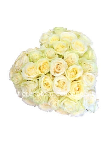 Cuore di rose bianche small